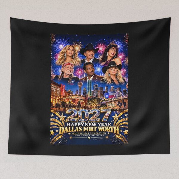 Item preview, 2027 DALLAS FORT WORTH - Happy New Year designed and sold by DBM Photo Art 1.