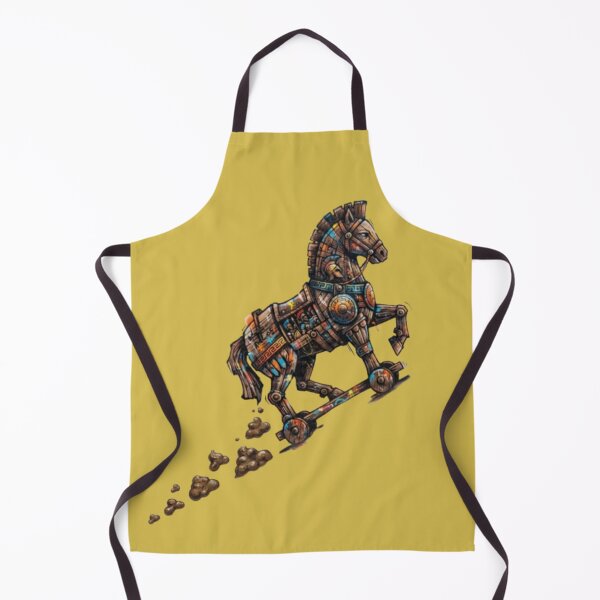 Item preview, Funny Trojan Horse Pooping History Humor Art designed and sold by AfresStudio.