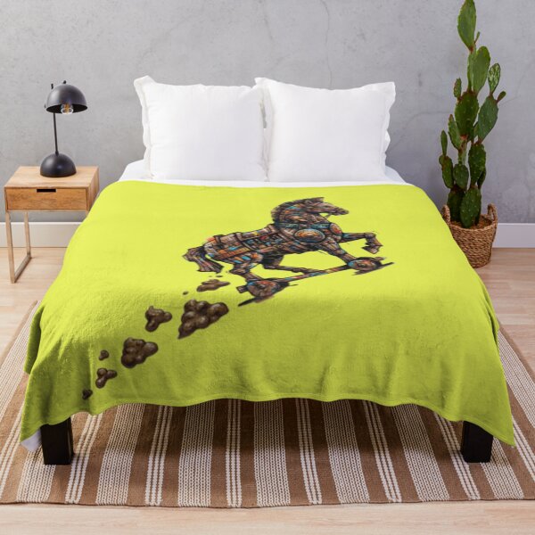 Item preview, Funny Trojan Horse Pooping History Humor Art designed and sold by AfresStudio.