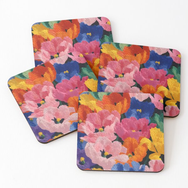 Item preview, Impressionist Tulips Painting Colorful Brushwork Art designed and sold by AutoPopStudio.