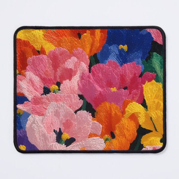 Item preview, Impressionist Tulips Painting Colorful Brushwork Art designed and sold by AutoPopStudio.