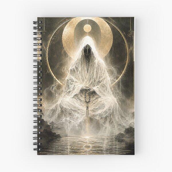 Item preview, Ghost Monk Meditation – Mystical Buddhist Spiritual Art designed and sold by SacredLensV.