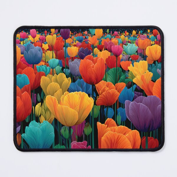 Item preview, Wild Tulips Painting Rustic Country Garden Artwork designed and sold by AutoPopStudio.