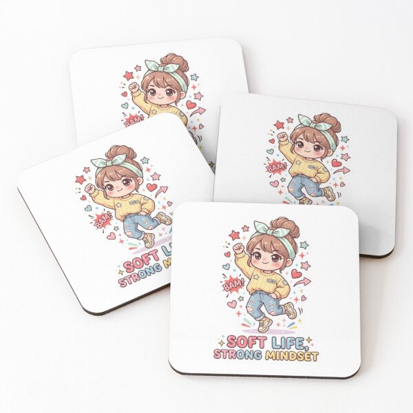 Item preview, Soft Life Strong Mindset Sticker | Motivational Aesthetic Sticker designed and sold by HOODYBUDSTYLES.