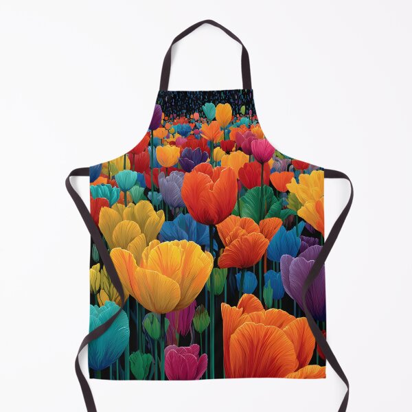 Item preview, Wild Tulips Painting Rustic Country Garden Artwork designed and sold by AutoPopStudio.