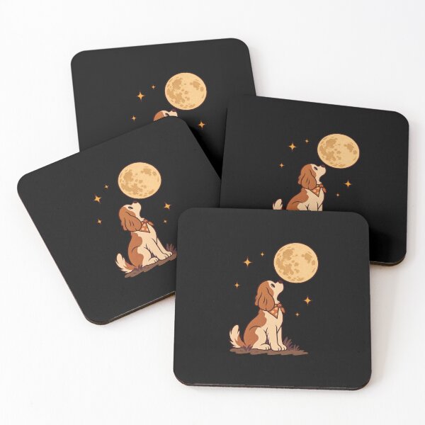 Item preview, Moonlit Dog Night designed and sold by LuveraxArt.