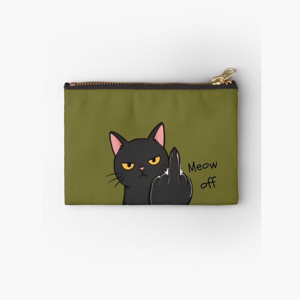 Item preview, Angry Black Cat Middle Finger designed and sold by zmsl.