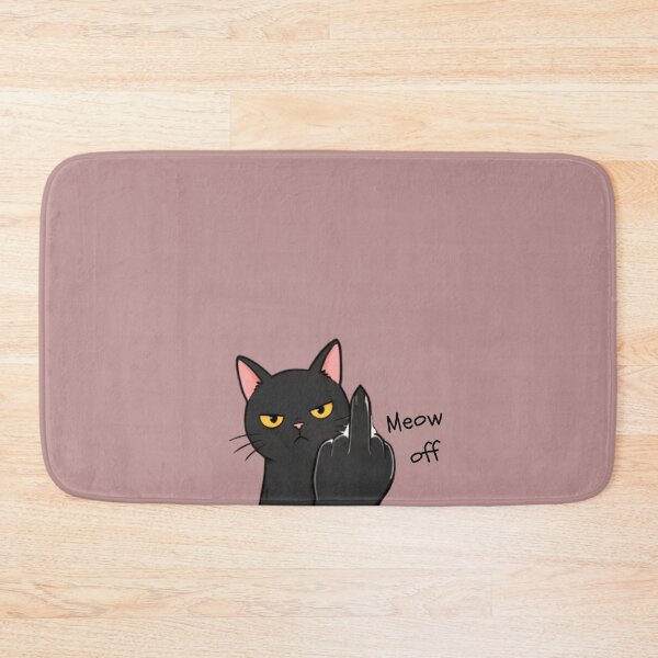 Item preview, Angry Black Cat Middle Finger designed and sold by zmsl.