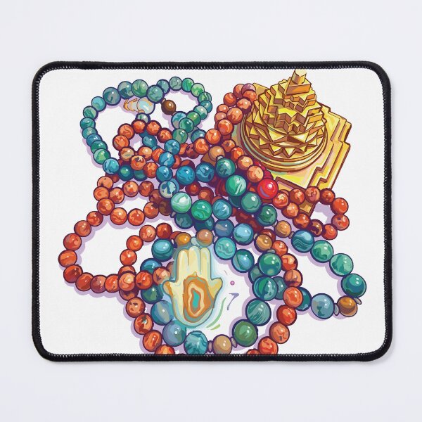 Item preview, Hindu Durga Yantra and Beads designed and sold by Azadi-Tree.