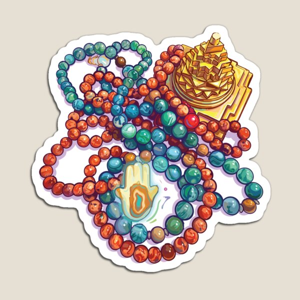 Item preview, Hindu Durga Yantra and Beads designed and sold by Azadi-Tree.