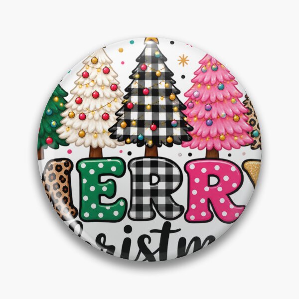 Item preview, Merry Christmas Colorful Patterned Christmas Trees designed and sold by palozashop.