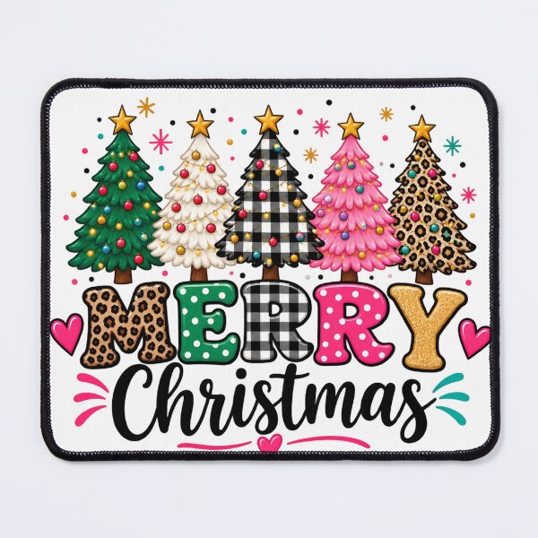 Item preview, Merry Christmas Colorful Patterned Christmas Trees designed and sold by palozashop.