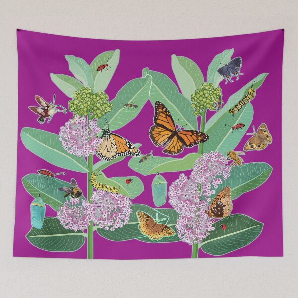 Item preview, Milkweed Microcosm of Butterflies and Pollinators designed and sold by Jedi-Artist.