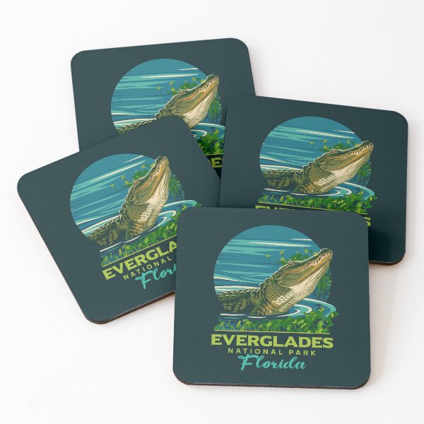 Item preview, Everglades National Park Florida Alligator Vintage Art designed and sold by LinaValearte.