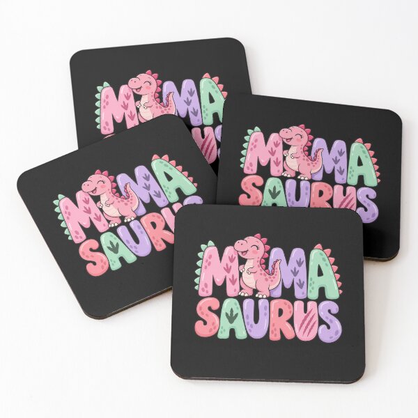 Item preview, Mama Saurus Mom Dinosaur Three Rex Birthday Boy Girl T-Shirt designed and sold by Trendably.