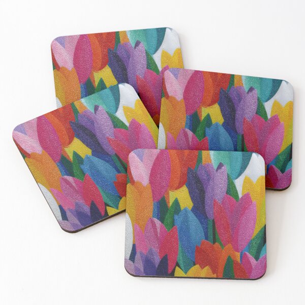 Item preview, Sunny Yellow Tulips Artwork Bright Spring Flowers designed and sold by AutoPopStudio.