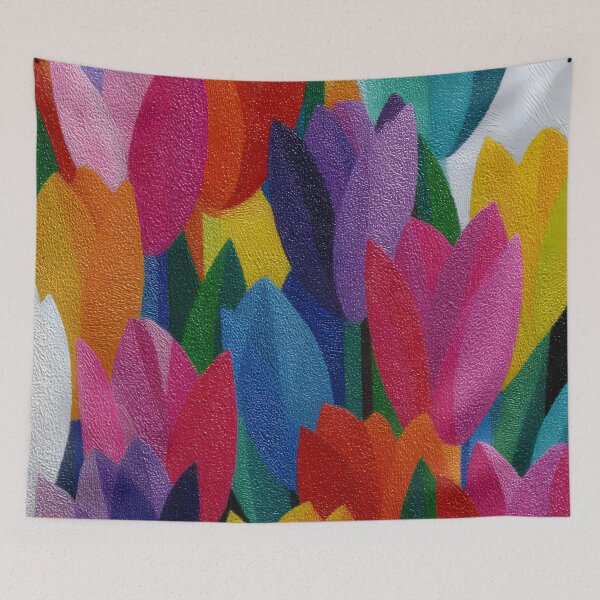 Item preview, Sunny Yellow Tulips Artwork Bright Spring Flowers designed and sold by AutoPopStudio.