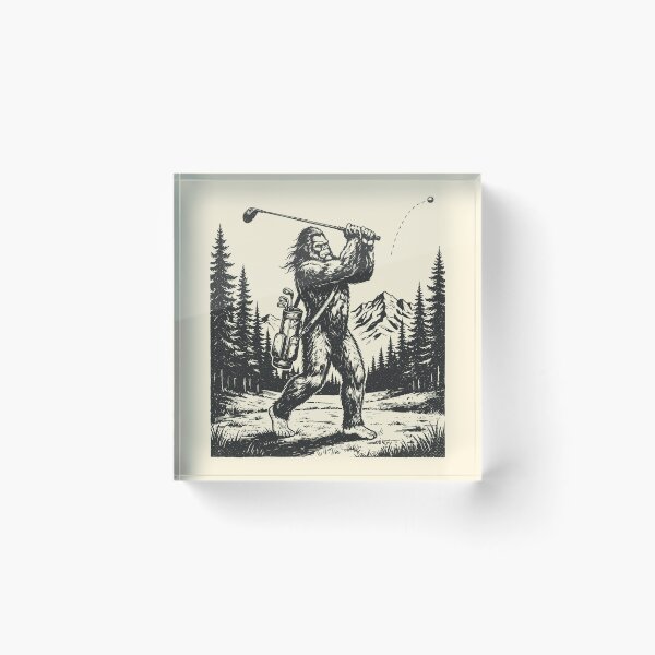 Item preview, Bigfoot Golfer Swing Funny Sasquatch Golfing Cryptid  designed and sold by Y-Vibes.