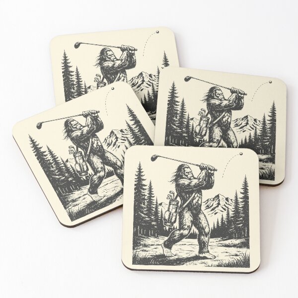 Item preview, Bigfoot Golfer Swing Funny Sasquatch Golfing Cryptid  designed and sold by Y-Vibes.