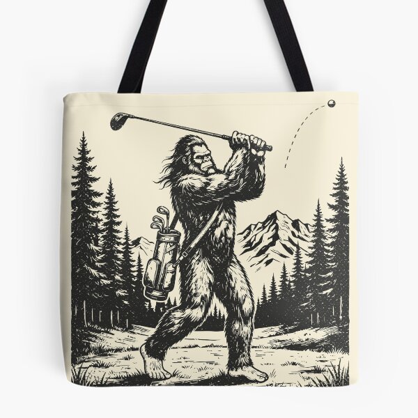 Item preview, Bigfoot Golfer Swing Funny Sasquatch Golfing Cryptid  designed and sold by Y-Vibes.