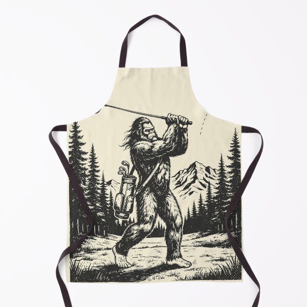 Item preview, Bigfoot Golfer Swing Funny Sasquatch Golfing Cryptid  designed and sold by Y-Vibes.