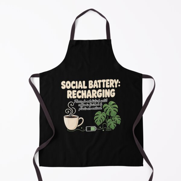 Item preview, Social Battery Recharging Introvert Coffee Plant Lover Quote | Funny Homebody Aesthetic T-Shirt designed and sold by Final Chance Designs⭐️⭐️⭐️⭐️⭐️.