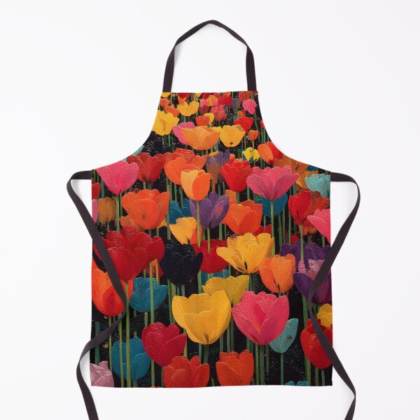 Item preview, Beautiful Red Tulips Painting Bold Floral Art designed and sold by AutoPopStudio.