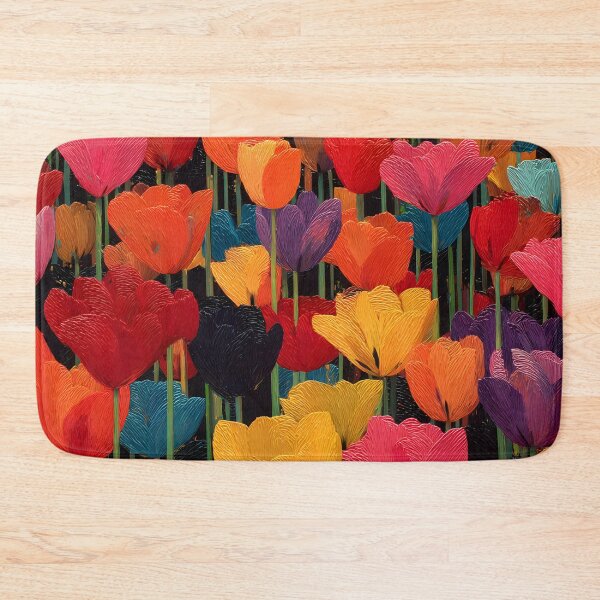 Item preview, Beautiful Red Tulips Painting Bold Floral Art designed and sold by AutoPopStudio.