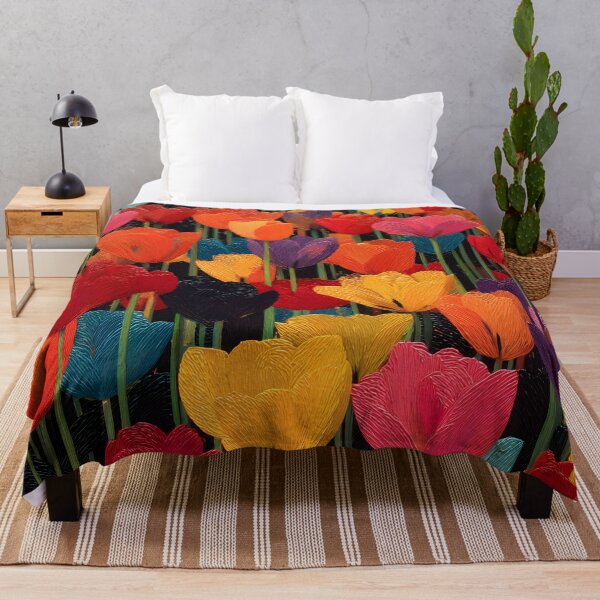 Item preview, Beautiful Red Tulips Painting Bold Floral Art designed and sold by AutoPopStudio.