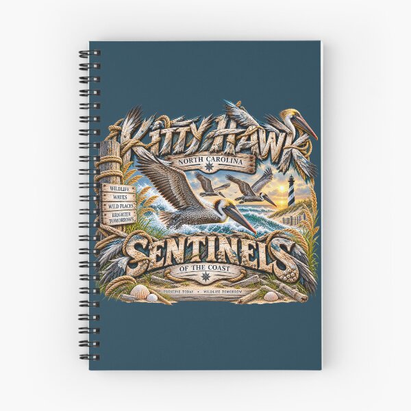 Item preview, Kitty Hawk Brown Pelican Sentinels designed and sold by The Coastal Route.