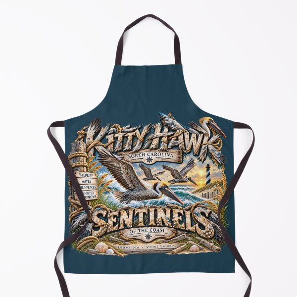 Item preview, Kitty Hawk Brown Pelican Sentinels designed and sold by The Coastal Route.