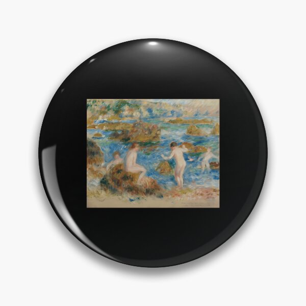 Item preview, Garcons Nus Dans Les Rochers A Guernsey By Pierre-Auguste Renoir Coastal Impressionist Art designed and sold by BettyannHenley.