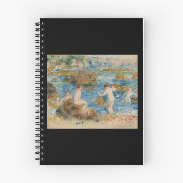 Item preview, Garcons Nus Dans Les Rochers A Guernsey By Pierre-Auguste Renoir Coastal Impressionist Art designed and sold by BettyannHenley.