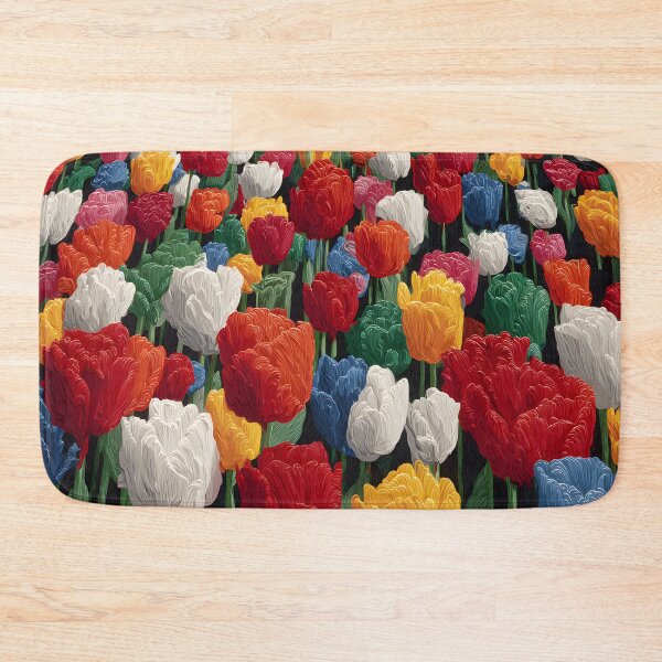 Item preview, Whimsical Pastel Tulips Painting Light Botanical Artwork designed and sold by AutoPopStudio.