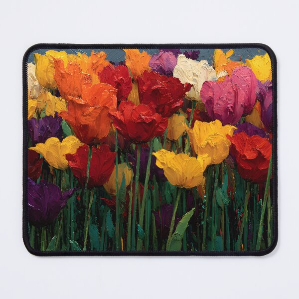 Item preview, Colorful Tulips Floral Painting Botanical Wall Art designed and sold by AutoPopStudio.