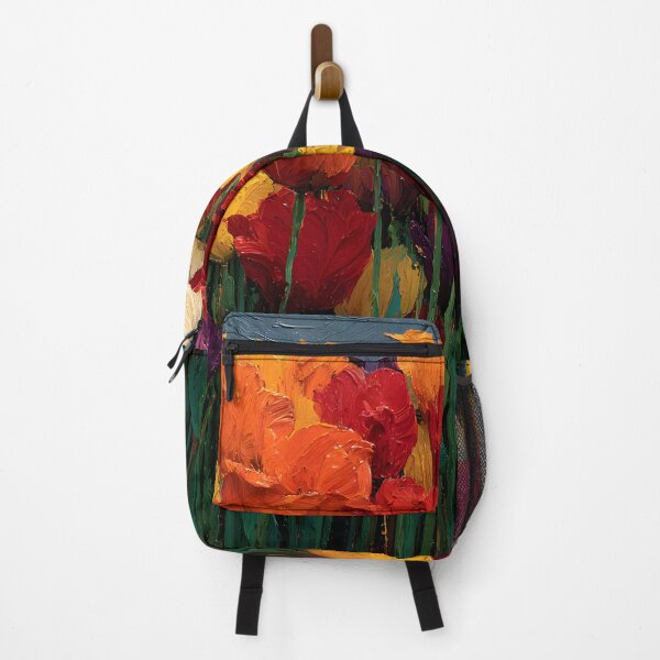 Item preview, Colorful Tulips Floral Painting Botanical Wall Art designed and sold by AutoPopStudio.
