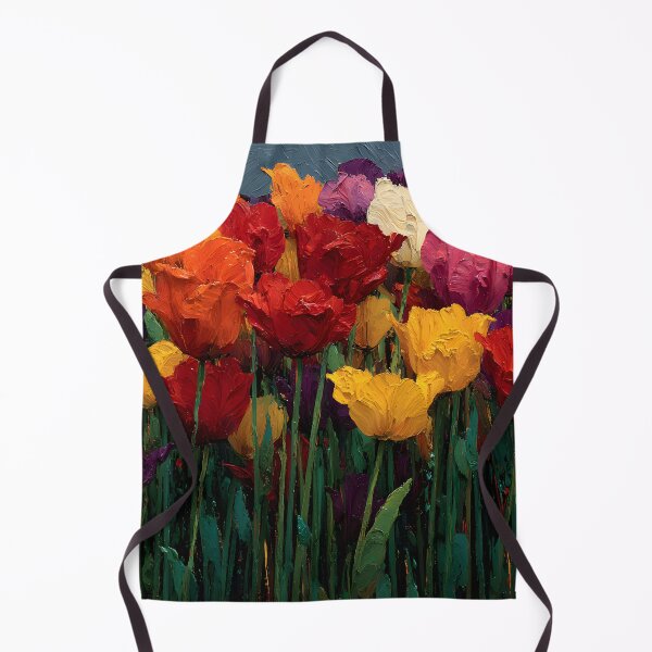 Item preview, Colorful Tulips Floral Painting Botanical Wall Art designed and sold by AutoPopStudio.