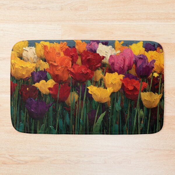 Item preview, Colorful Tulips Floral Painting Botanical Wall Art designed and sold by AutoPopStudio.