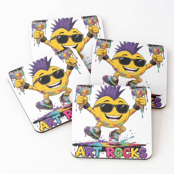 Item preview, Art Rocks Punk Mohawk Emoji Artist Fun Graffiti Style Design designed and sold by SaltCreatives.
