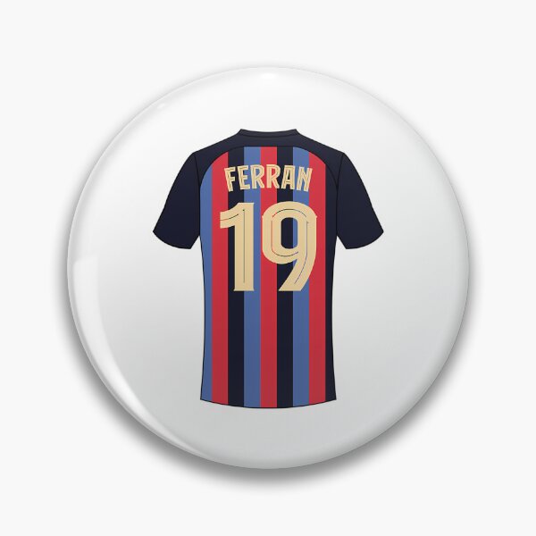 Item preview, Ferran Torres Barcelona Football Jersey Number 19 designed and sold by BettyannHenley.