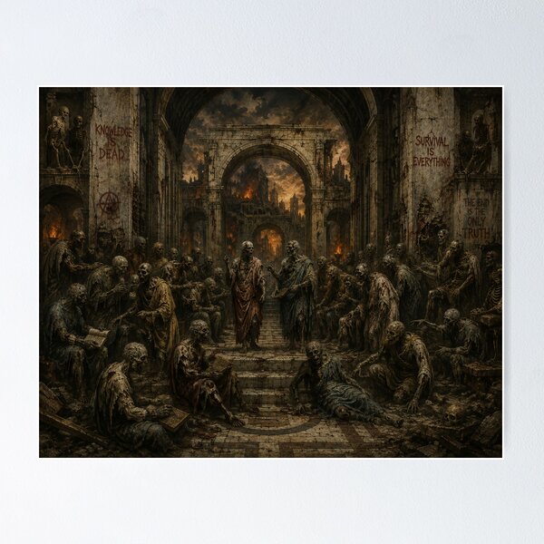 Item preview, Halloween Classic School of Athens designed and sold by DexSkullfyre.