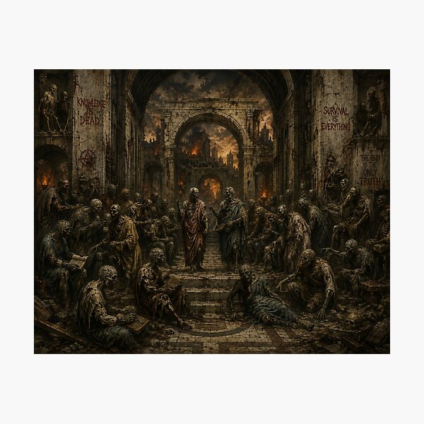 Item preview, Halloween Classic School of Athens designed and sold by DexSkullfyre.