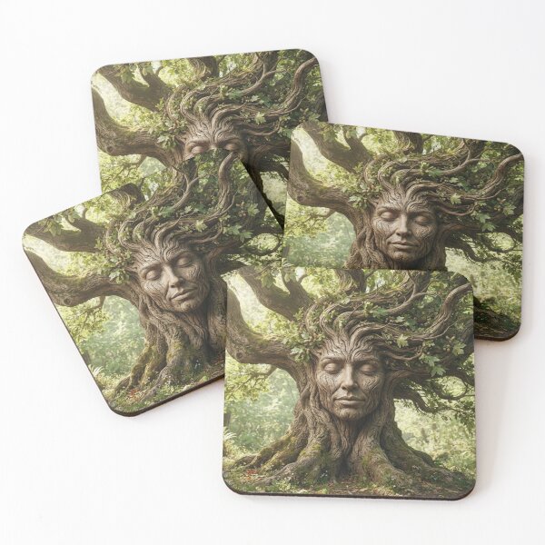 Item preview, Mother Nature Ancient Tree Spirit Fantasy Art designed and sold by AfresStudio.