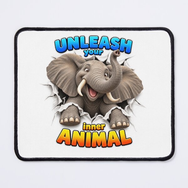Item preview, Unleash Your Inner Animal - Happy Elephant designed and sold by Bor-Suk.