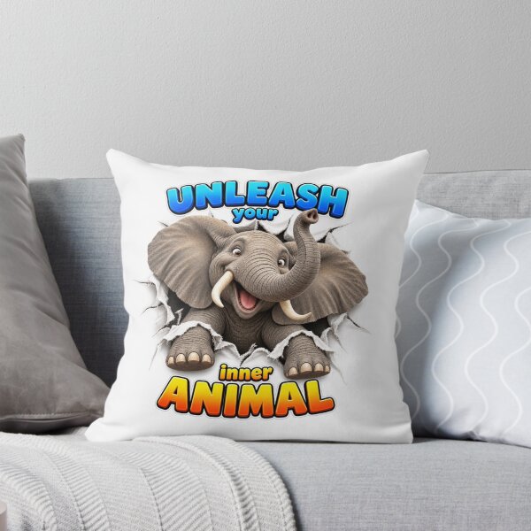 Item preview, Unleash Your Inner Animal - Happy Elephant designed and sold by Bor-Suk.