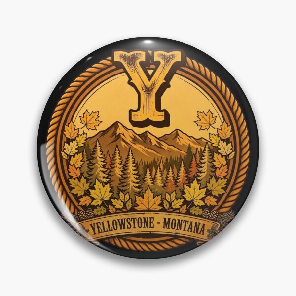 Item preview, Yellowstone Montana Vintage Letter Y Autumn Mountains – Retro Outdoor Emblem designed and sold by SDKENERGY.