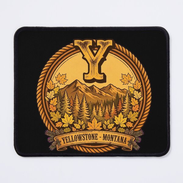 Item preview, Yellowstone Montana Vintage Letter Y Autumn Mountains – Retro Outdoor Emblem designed and sold by SDKENERGY.