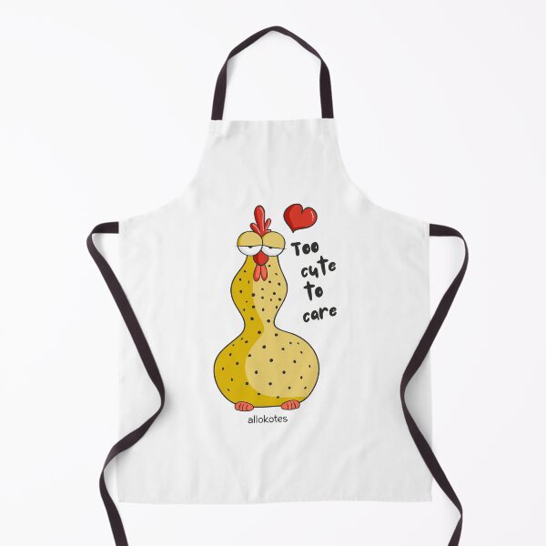 Item preview, Too Cute to Care – Cute Funny Chicken | ALLOKOTES designed and sold by ALLOKOTES.
