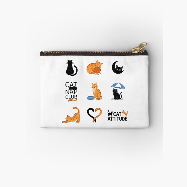 Item preview, Cute Orange Tabby and Black Cat Sticker Sheet Bundle designed and sold by mood-draftsman.