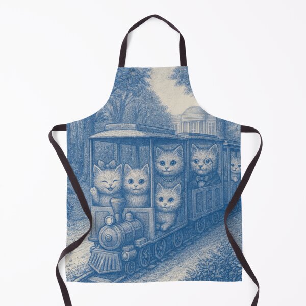 Item preview, The Cat Family´s Train Journey to Le Grand Trianon at Versailles - Fonulaseries designed and sold by Fonulaseries.